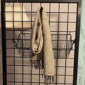 Elegant Beige Basile 100% Wool Scarf